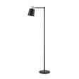 Rhapsody 1-Light Floor Lamp With Horn Shade Black Hot on Sale