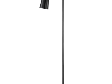 Rhapsody 1-Light Floor Lamp With Horn Shade Black Hot on Sale