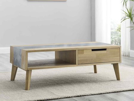 Calgary Sintered Stone Inlay Coffee Table For Cheap