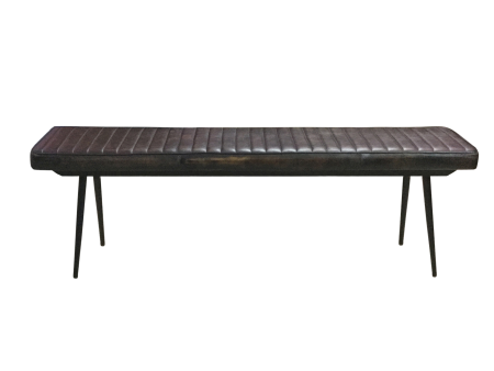 Partridge Cushion Bench Espresso And Black Online Hot Sale