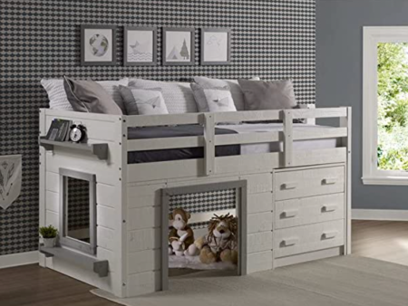 Twin Sweet Dreams LOW LOFT, White Grey Cheap