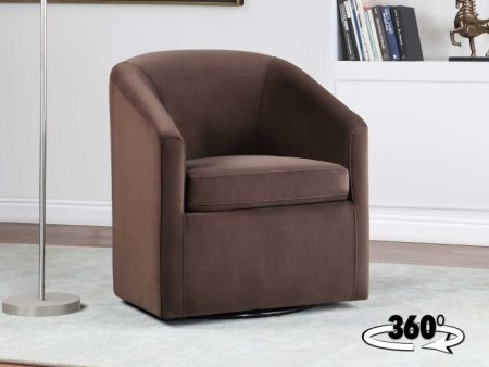 Arlo Upholstered Swivel Barrel Chair For Cheap