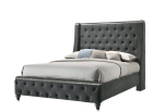 Giovani Gray Upholstered Panel Queen Bedroom Set Hot on Sale