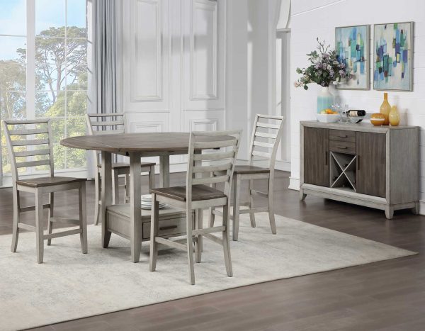 Abacus Counter Drop-Leaf Dining Set Online Hot Sale