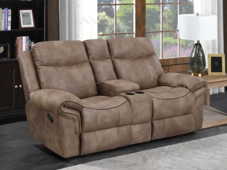 Nashville Manual Glider Recliner Console Loveseat Online