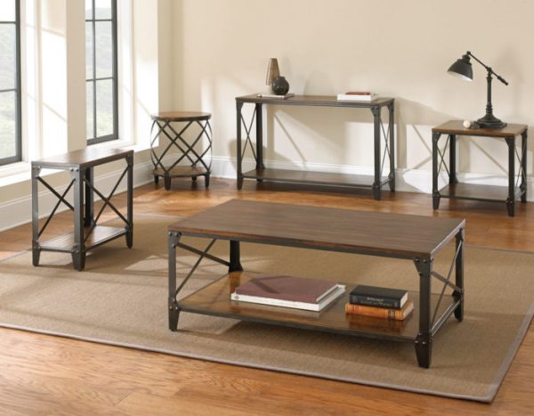 Winston 3-Piece Set (Cocktail & 2 End Tables) For Sale