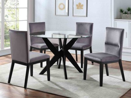 Amalie 5-Piece Dining Set (Table & 4 Chairs) Online