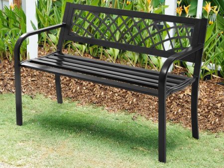 Bench Deck with Steel Frame for outdoor on Sale