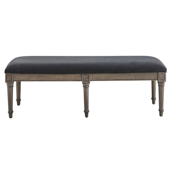 Alderwood Upholstered Bench French Grey Discount