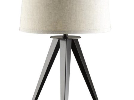 Sabat Tripod Base Table Lamp Black And Light Grey Online now