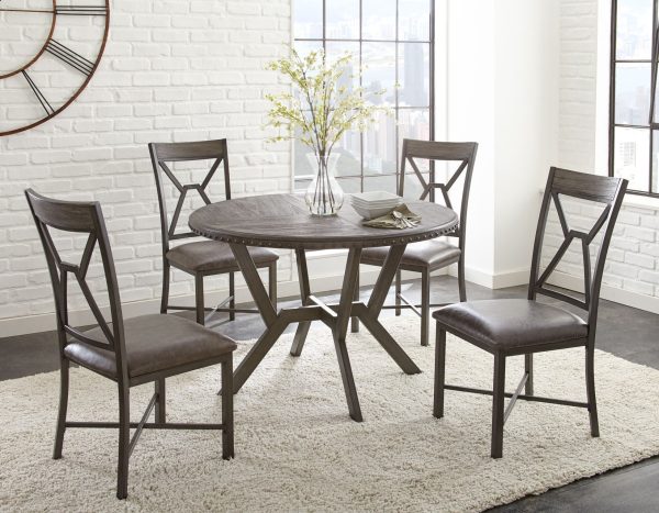 Alamo 5 Piece Set (Table & 4 Side Chairs) For Discount