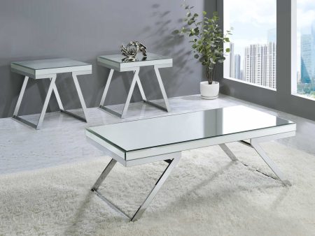 Alfresco 3-Piece Mirrored Top Table Set Supply