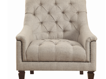 Avonlea Sloped Arm Upholstered Chair Grey Online Sale