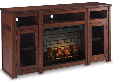 Harpan 72  TV Stand with Electric Fireplace Supply