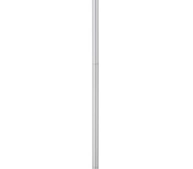 Anya Metal Base Floor Lamp Chrome And Crystal Online now