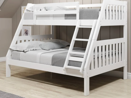 Bunk Bed - TWIN FULL White on Sale