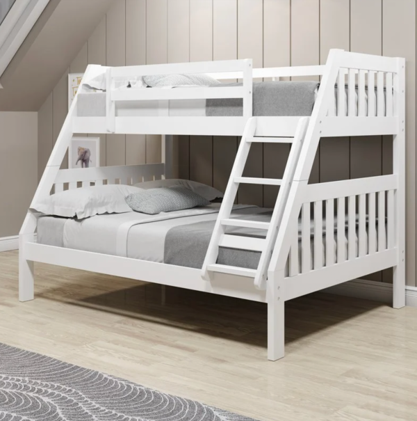 Bunk Bed - TWIN FULL White on Sale