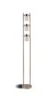 Munson Floor Lamp With 3 Swivel Lights Brushed Silver Cheap