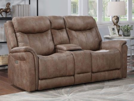 Morrison Dual-Power Reclining Console Loveseat Online Sale