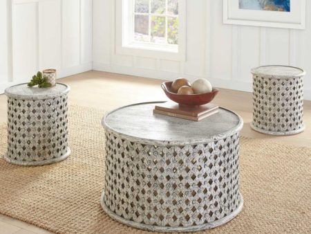 Samir 3-Piece Occasional Set (Cocktail Table & 2 End Tables) Supply