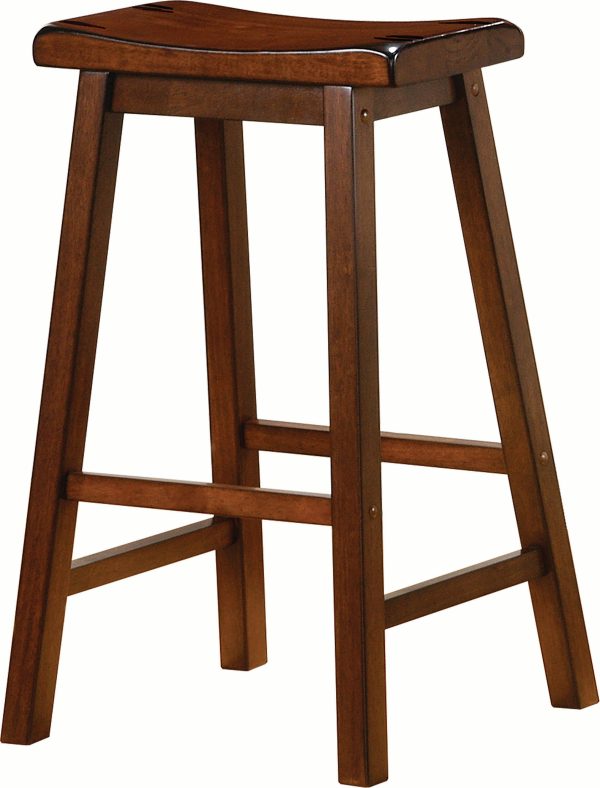 Transitional Chestnut Bar-Height Stool Fashion