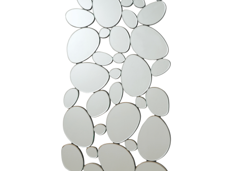 Pebble-Shaped Decorative Mirror Silver Online