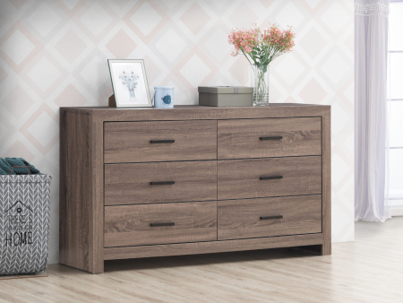 Brantford 6-Drawer Dresser Barrel Oak Online