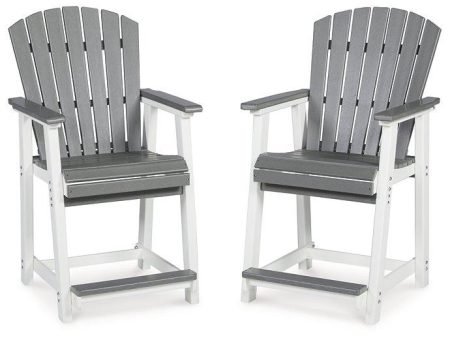 Transville Outdoor Counter Height Bar Stool (Set of 2) Online