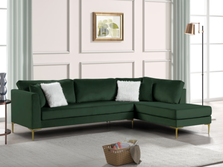 Catalina Green Sectional For Discount