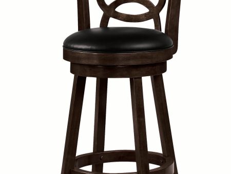 Swivel Bar Stools With Upholstered Seat Cappuccino (Set Of 2) Online