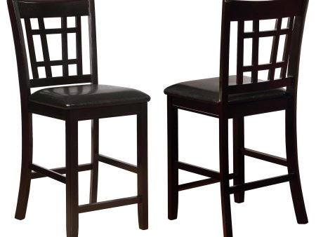 Lavon Transitional Espresso Counter-Height Chair - Set of 2 on Sale