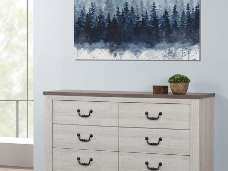 Stillwood 6-Drawer Dresser Vintage Linen Online Sale