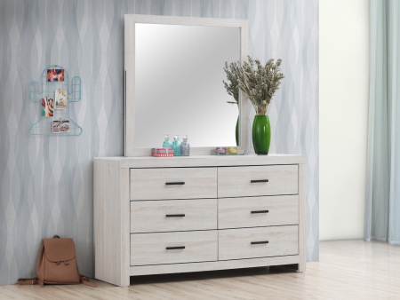 Marion 6-Drawer Dresser Coastal White Online Sale