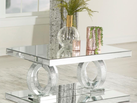 Rectangular Coffee Table Mirror and  Square End Table Mirror Fashion