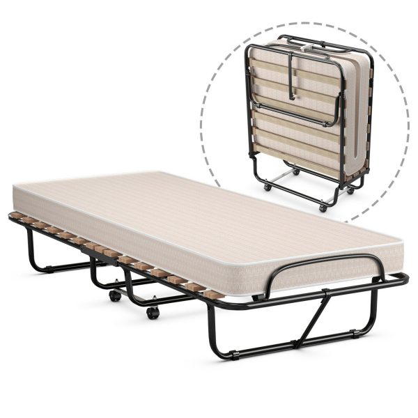 Extra Guest Folding Bed with Memory Foam Mattress Online now