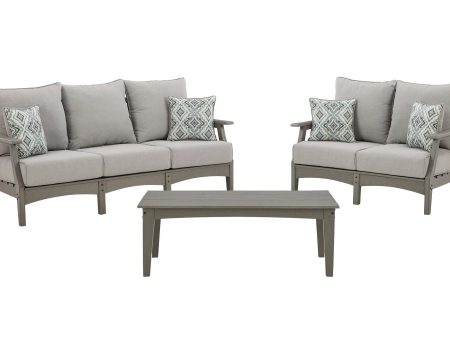 Visola Outdoor Sofa and Loveseat with Coffee Table For Cheap