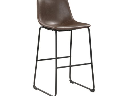 Armless Bar Stools Two-Tone Brown And Black Online