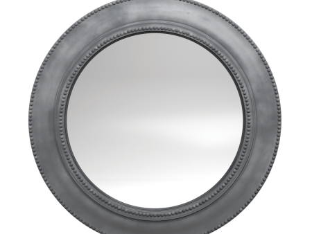 Beveled Round Mirror Grey Online Sale