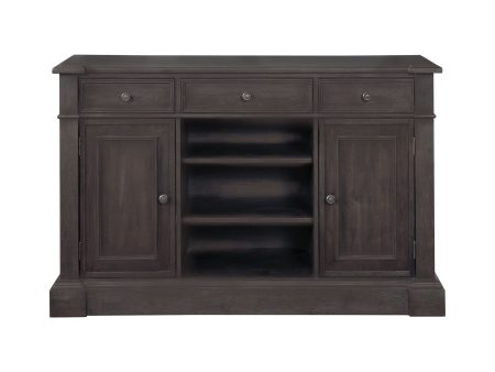 Phelps 2-Door Rectangular Server Antique Noir Fashion