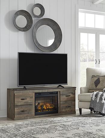 Trinell TV Stand with Electric Fireplace Online