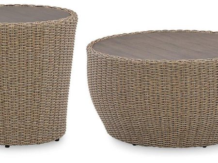 Danson Outdoor Occasional Table Set For Sale