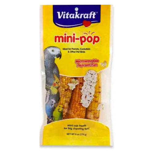 Mini-Pop Corn Treat for Pet Birds 6 oz by Vitakraft Cheap