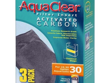 Activated Carbon Filter Inserts Size 30 - 3 count by AquaClear Hot on Sale