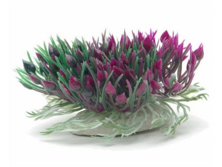 Betta Purple Hearts Shrub Aquatic Plastic Plant 1 count (3 L) by Marina Online